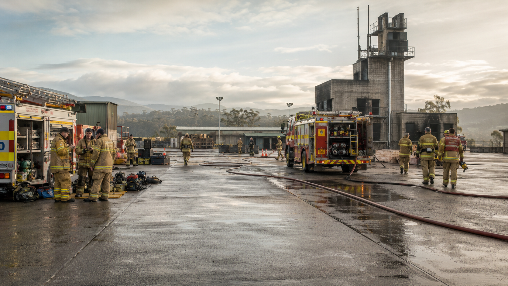 Illustrative emergency-services operating environment with deployable support capability