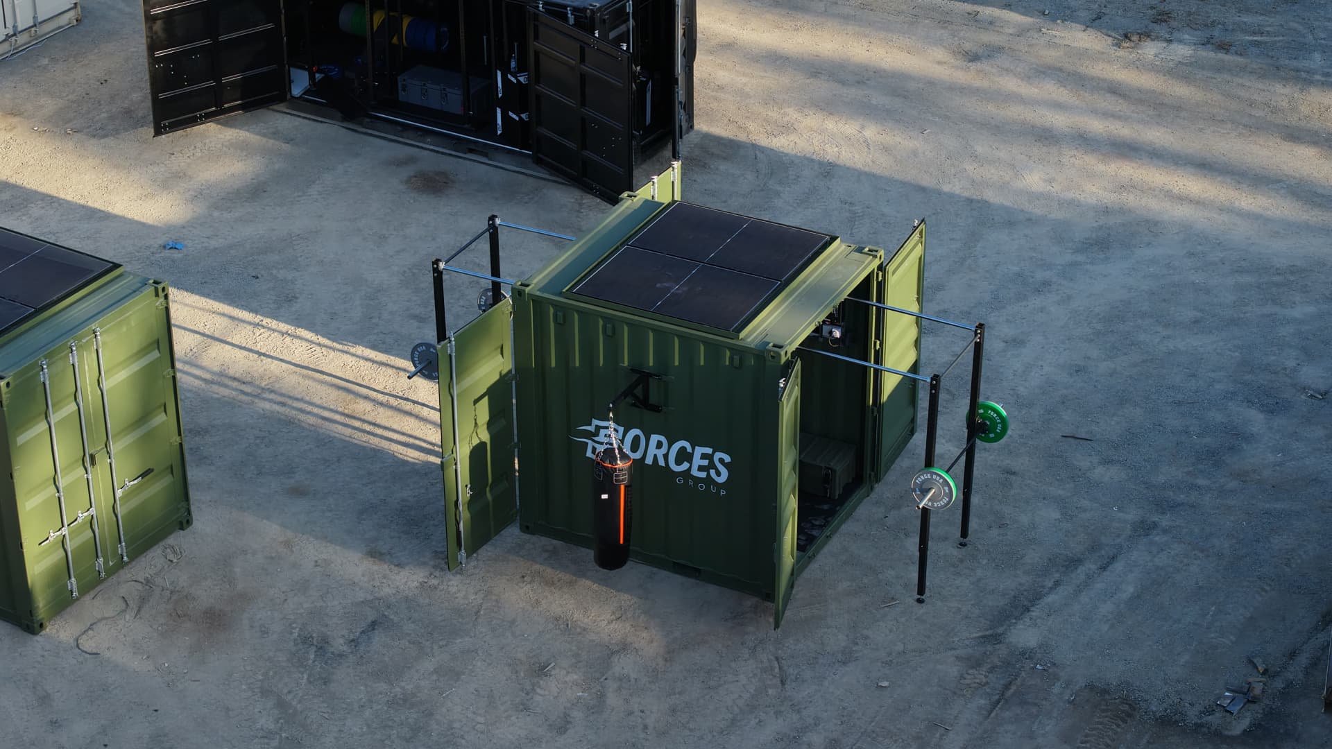 FORCES Rapid human-performance system deployed with external training stations